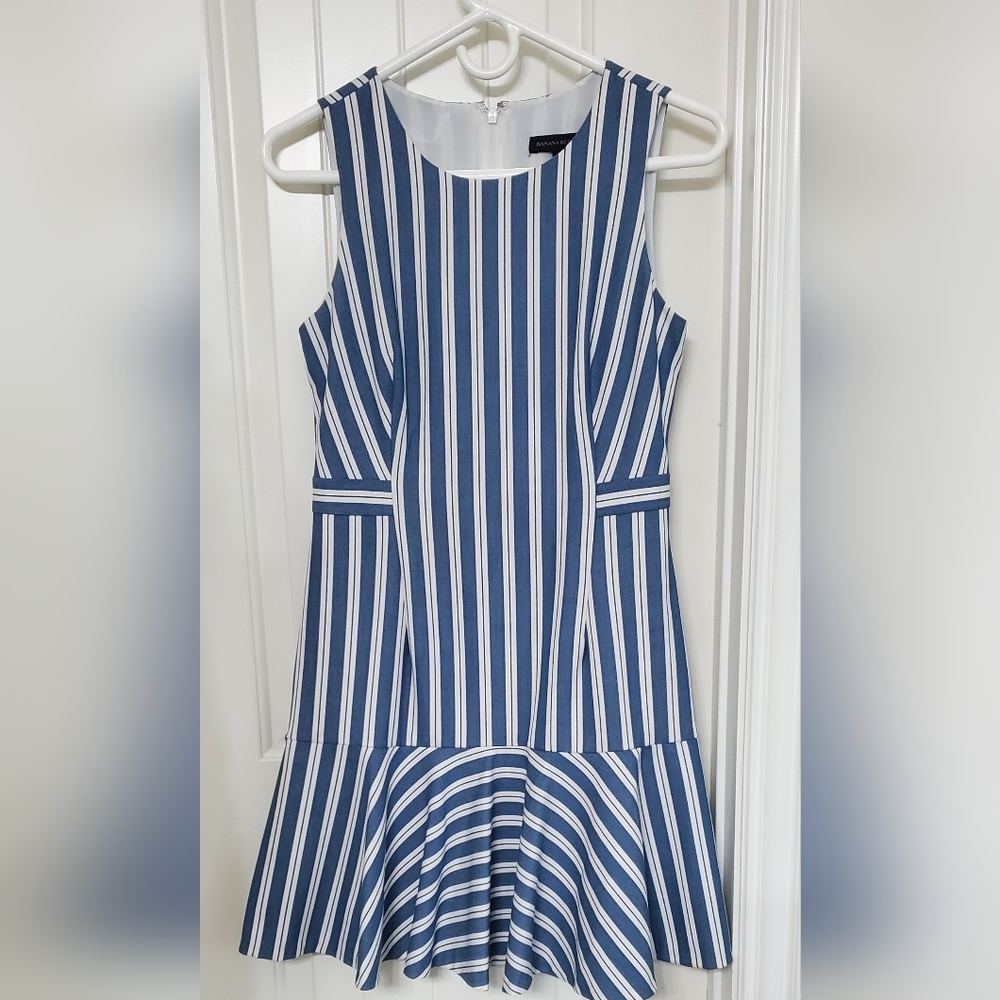 Banana Republic Blue and White  Dress